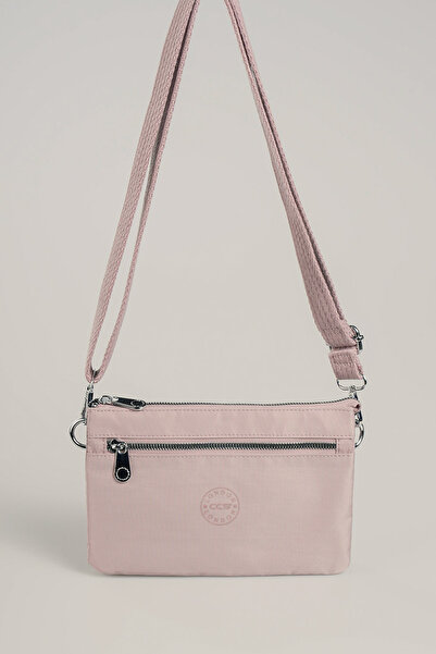 Getcho Frent Pink Women's Crossbody Bag Small Size Zippered Lightweight Structure Adjustable Strap Daily Use