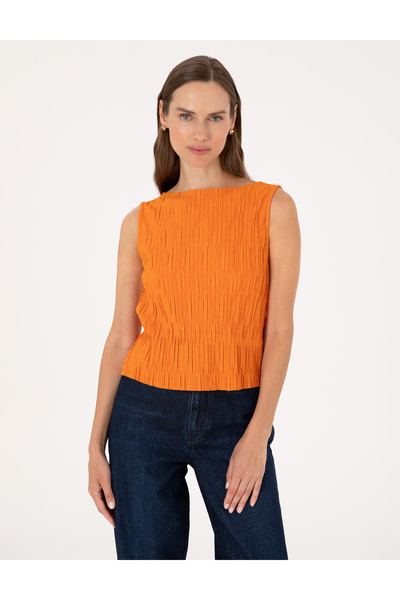 Pierre Cardin Πορτοκαλί μπλουζάκι Comfort Fit 50301491-VR051