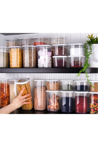 UnicUtil Set of 12 food containers, UnicUtil, Lightweight Elegant, White