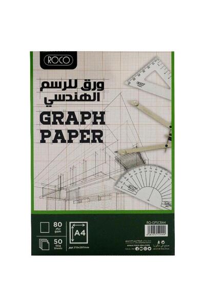 Roco Graph Pad 10 X 10 mm Quad Size A4 White