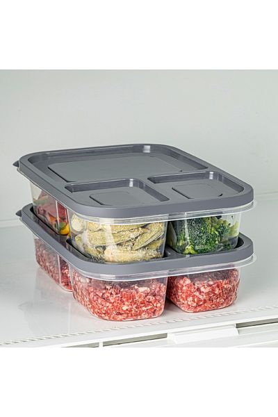 UnicUtil Set of 2 plastic casseroles, UnicUtil, Modern Spacious, Anthracite