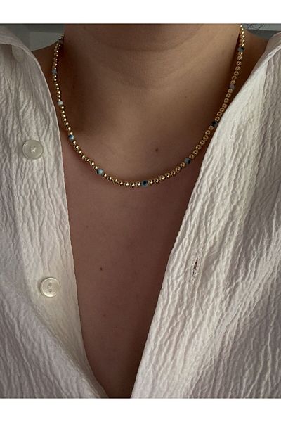 CHARMLUCKY Evil Eye Bead Topcuc Kolye