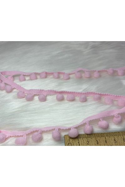 BİGÜMEX Pink Stripe Pompom 1 Mt