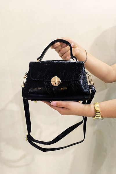 Weynes Women's Black Daily Quality Covered Handle Shoulder Bag Wsb5002