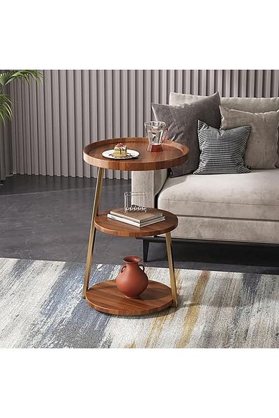 Generic Luxurious three-storey living room bedroom home side table B&B sofa corner coffee table side table,