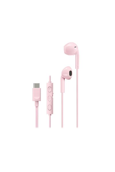 JVC HA-FR17UC-P-U Headphones, Wired, In-Ear, Microphone, USB-C, pink
