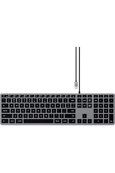 Satechi Slim W3 Wired Backlit Keyboard with Numeric Keypad