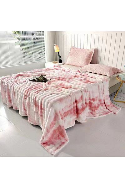 Sonia-home Cocolino blanket 200 x 230 Sonia Home Design - pink white