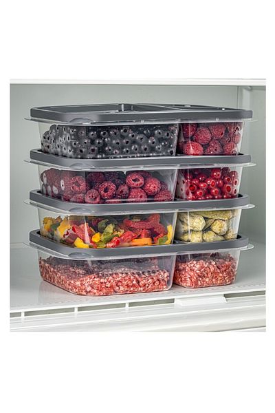 UnicUtil Set of 4 plastic casseroles, UnicUtil, Modern Sturdy, Anthracite