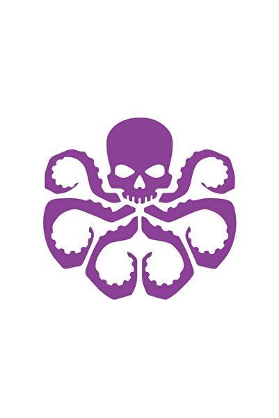 Reysa Tasarım ملصق الأخطبوط مقاس 17x17 سم أرجواني