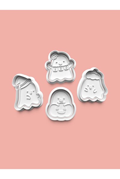 AKTASTORE Baby Ghost Figure Cookie Mold and Sugar Dough Mold Set of 4 0449-Set