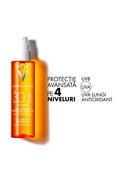 Vichy Capital Soleil Set: Dry Touch SPF50 Emulsion 50ml, Invisible SPF30 Oil 200ml, After Sun 300ml