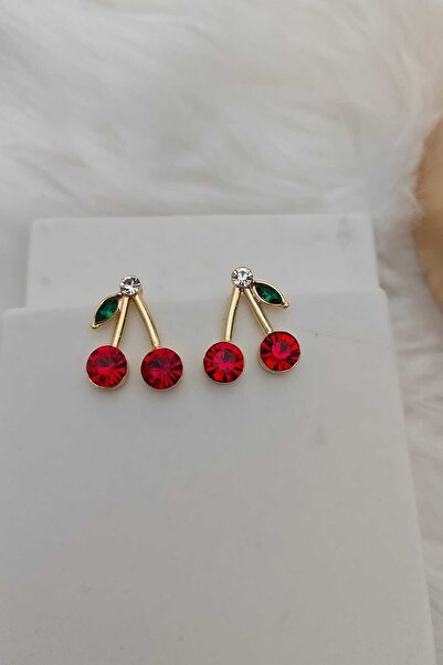 KYOLA DESİGN Kiraz Gold Küpe