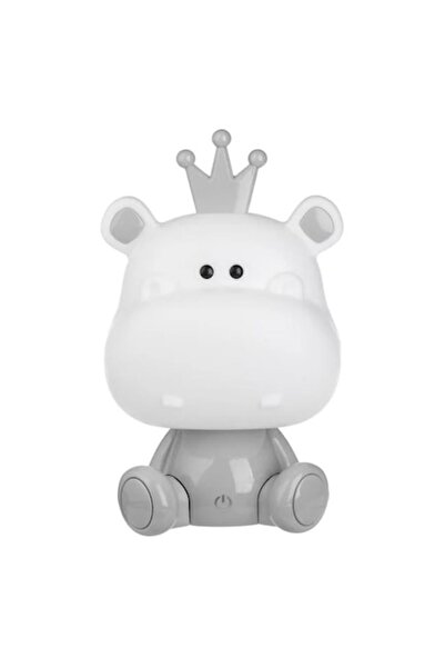 Creative Toys Lampă de noapte ANGMAD, Hipopotam cu Coroană, Încărcare USB