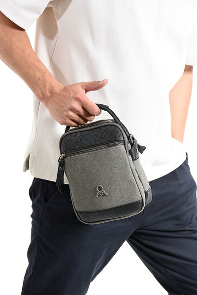 KASVA DERİ 3 Compartment Zippered Adjustable 1st Quality Cross Strap Waterproof Shoulder Bag