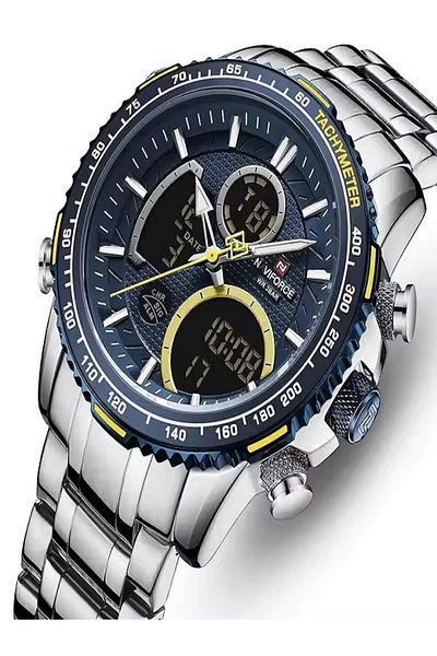Naviforce Watches Men Wrist Double Display Watch Casual Business Quartz Wristwatches