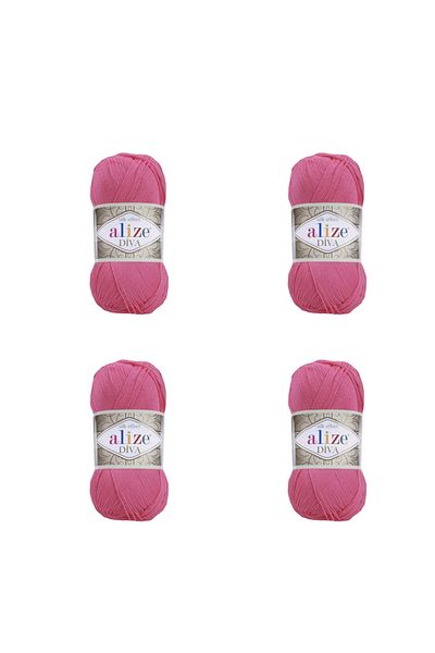 Alize 4 Pcs Diva - 178 - Mercerized Thin Thread Bikini Bustier Blouse Knitting Thread Knitting Crop Models
