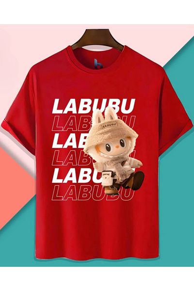 Touz Moda Tricou oversized unisex cu design Labubu Kids
