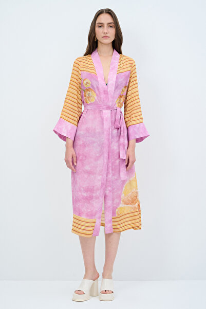 adL Desenli Kimono