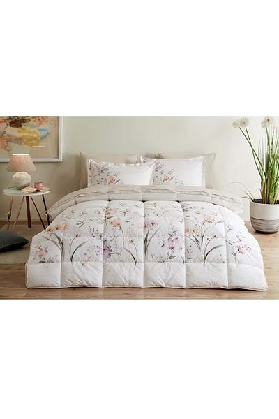 Özdilek Özdilek Ranforce Double Sleeping Set-White Lily Lilac