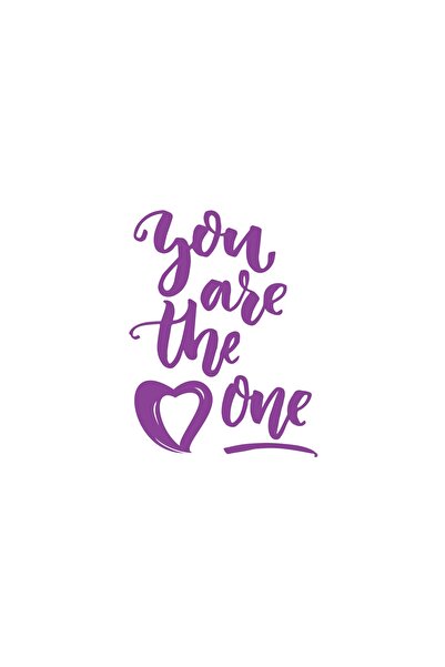 Reysa Tasarım ملصق You Are The Pne مقاس 17x17 سم أرجواني