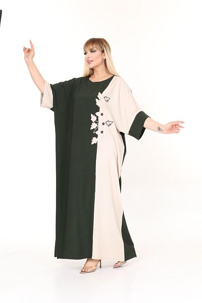 mervemoda Summer Plus Size Woven Dress