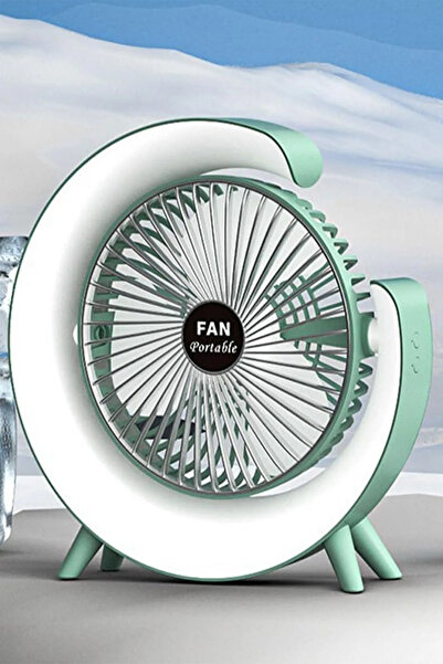 EYKA ELEKTRONİK EYKATEK FAN 180 Derece Ayarlanabilir Yukarı ve Aşağı Fanlı Taşınabilir Fanı Kendisinde Pilli