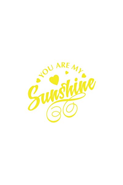 Reysa Tasarım Sunshine Sticker 17X17 cm Yellow