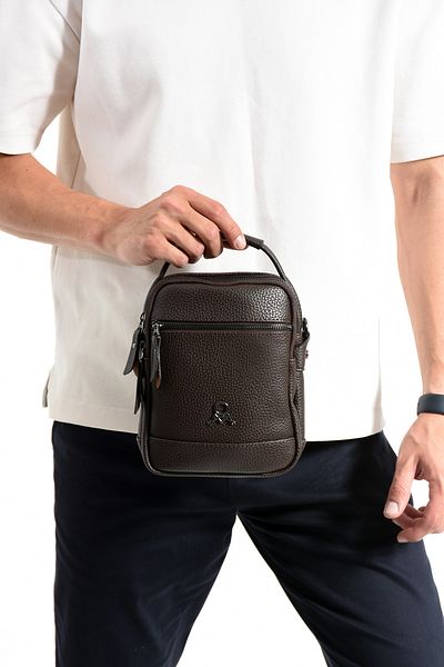 KASVA DERİ 3 Compartment Zippered Adjustable 1st Quality Cross Strap Waterproof Shoulder Bag