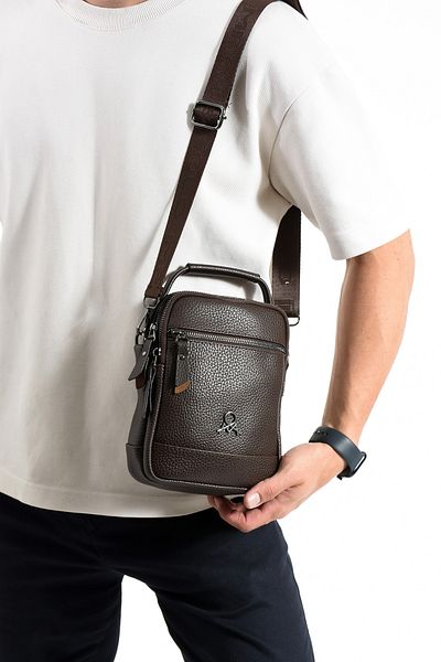 KASVA DERİ 3 Compartment Zippered Adjustable 1st Quality Cross Strap Waterproof Shoulder Bag