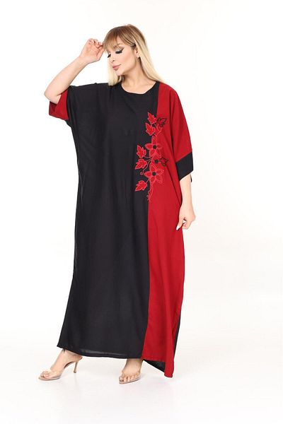 mervemoda Summer Plus Size Woven Dress