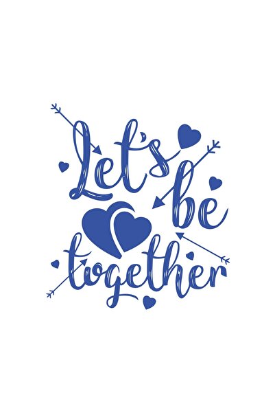 Reysa Tasarım Lets Be Together Sticker 17X17 cm Blue
