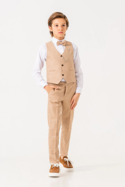 My Hanne Bow Tie Vest Suit 3004