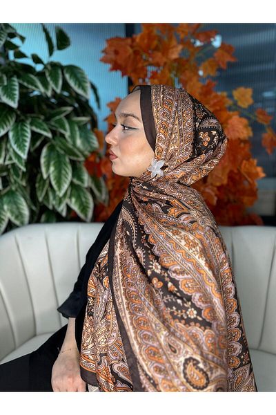 Oxygen Scarfs Harem Pattern Cotton Silk Shawl-30000