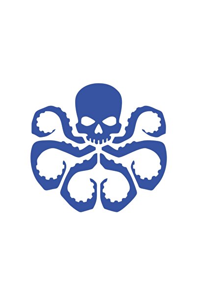 Reysa Tasarım ملصق الأخطبوط مقاس 17 × 17 سم باللون الأزرق