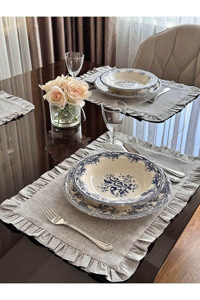LUFA HOME Frilly American Service 4 Pcs