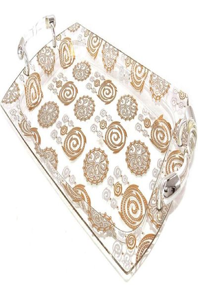Her Chyaou Gold Rectangular Tray 53x35 cm – Elegant Serveware (Model REC534741A/L)