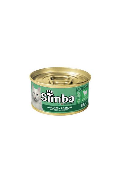 Simba Simba Wet Cat Food - Beef and Liver Flavor Pack of 24*85Gram