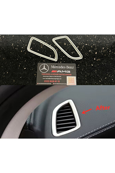 kaytaz MERCEDES W205 uyumlu GÖĞÜS HAVALANDIRMA KROM ÇERÇEVE SET X253 W205 201...