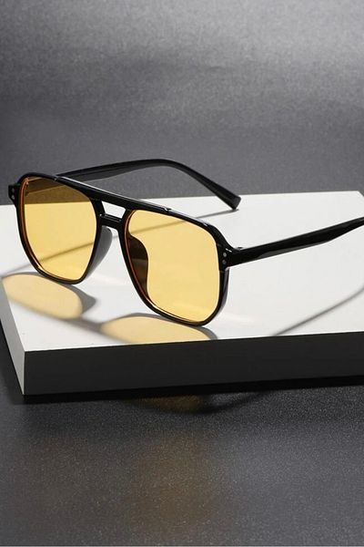 COOLANDBETTER Jase Rectangular Gradient Sunglasses Unisex / Ren Eyewear
