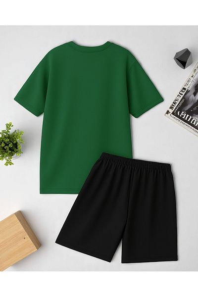 uyguntarz Unisex Absolut Nein. Design bedrucktes T-Shirt-Shorts-Set