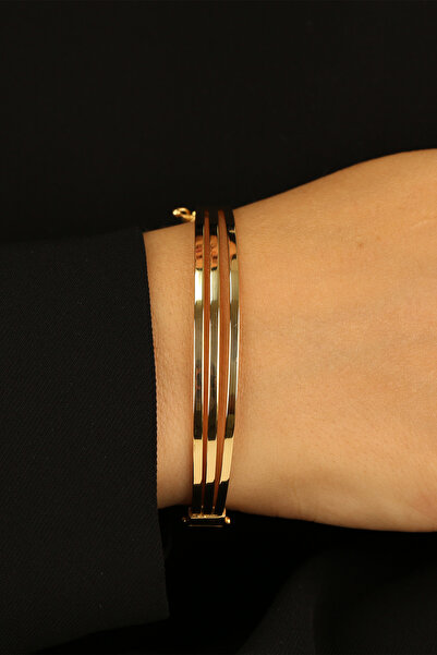 Çgk Çiğdem Gürel Kuyumculuk 3 Sıralı Altın Bilezik