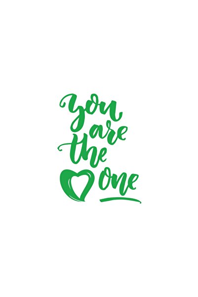 Reysa Tasarım ملصق You Are The Pne مقاس 17 × 17 سم باللون الأخضر