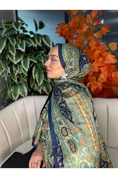 Oxygen Scarfs Harem Pattern Cotton Silk Shawl-30000