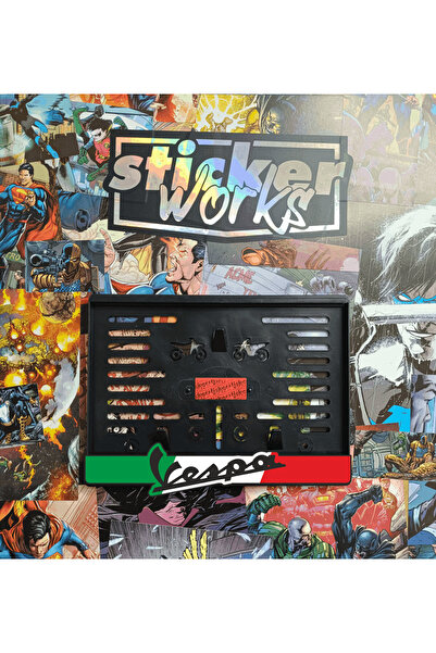 Sticker Works VESPA Takmatik Plakalık - MOTOR