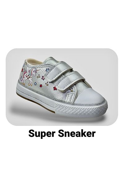 JOJO KIDS Girl's unicorn light-up sports shoes, orthopedic velcro sneakers.