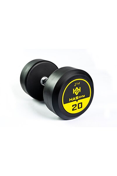 AlinSport ALİN Sport 20 KG Kauçuk Kaplı Profesyonel Olimpik DUMBBELL ( Dambıl )