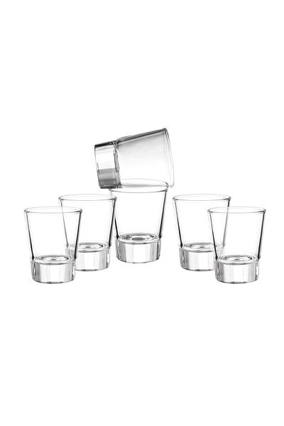 Dania Set of 6 Clear Glasses for Events and Welcome Drinks 7.5 cm
