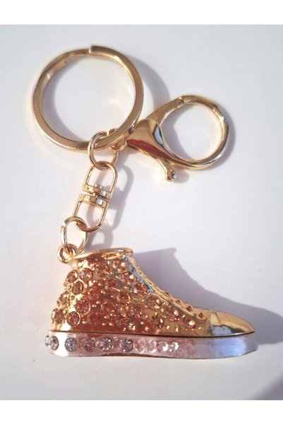 Svc Aksesuar Luxury Gift Zircon Stone Modern Sneakers Keychain - Bag Ornament 11.5 cm
