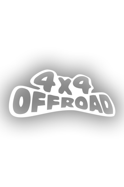 Reysa Tasarım 4X4 Off Road Sticker 17X17 cm White